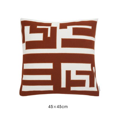 Funda de Cojín Marroquí con Borlas y Diseño Geométrico - Image 10