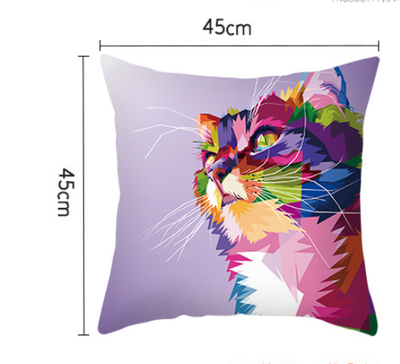 Funda de Almohada Cuadrada con Animales Estilo Nórdico - Image 3