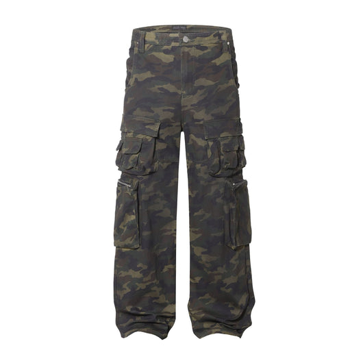 Pantalón de Trabajo Camuflaje Americana Cintura Alta Pierna Ancha - Image 36