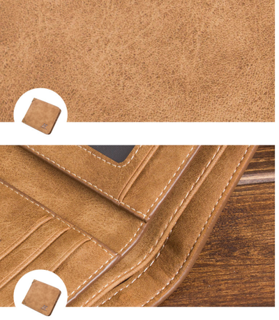 Billetera Delgada de Cuero Nobuk para Hombre - Estilo Casual - Image 5
