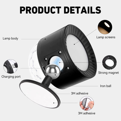 Lámpara de Pared LED Inteligente con Control Remoto y Temperatura de Color Ajustable - Image 13