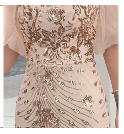 Vestido de Noche Sirena Elegante de Celebridad - Image 13
