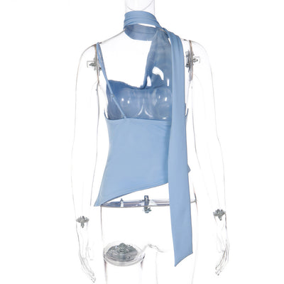 Blusa Camisola Asimétrica de Tirante Único - Diseño Fluido y Elegante - Image 24