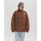 Chaqueta Acolchada Retro con Cuello Alto para Hombre