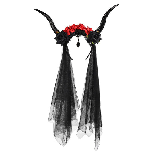 Tocado de Cuernos de Antílope Retro para Fiestas - Image 9