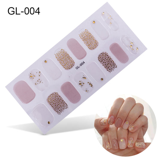 Pegatinas de Uñas con Efecto Láser y Película de Aceite Colorida - Image 12