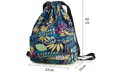 Mochila de viaje con cordón impermeable unisex - Image 8