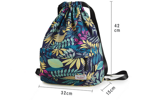 Mochila de viaje con cordón impermeable unisex - Image 8