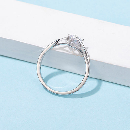 Anillo de Moissanita 0.5 Quilates Elegante y Minimalista - Image 4