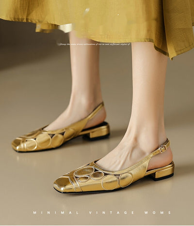 Sandalias Elegantes de Verano con Punta Cuadrada y Tacón Bajo - Image 8