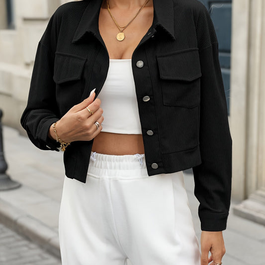 Chaqueta Corta Ajustada Reductora con Corte Impecable