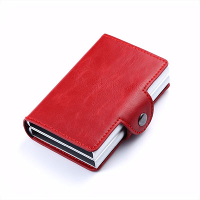 Billetera de Cuero para Tarjetas de Crédito con Protección RFID - Aluminio Doble y Diseño Premium - Image 8