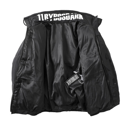 Abrigo Acolchado de Algodón con Cuello Tipo Stand para Hombre - Image 3