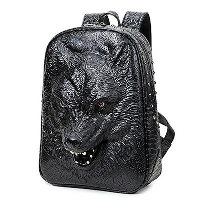 Mochila Escolar 3D Lobo Edición Coreana - Unisex - Image 5