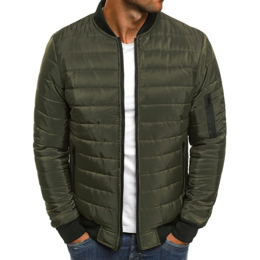 Chaqueta Casual de Algodón con Cuello Mao para Hombre - Image 2