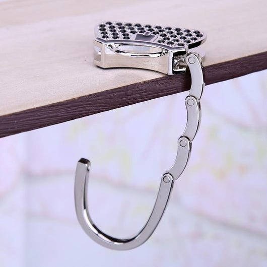 Organizador de Bolsos y Carteras con Ganchos de Cristal - Soporte Plegable Portátil - Image 4