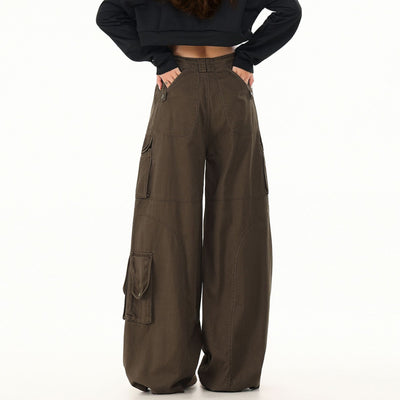 Pantalones Casuales Holgados Estilo Urbano con Bolsillos Múltiples - Image 3
