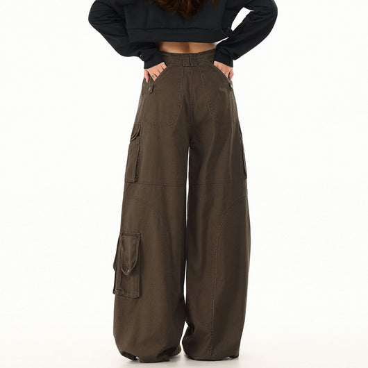 Pantalones Casuales Holgados Estilo Urbano con Bolsillos Múltiples - Image 3