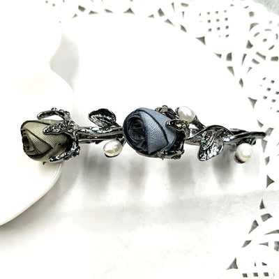Pinza para Cabello con Diseño de Rosa y Estrás - Image 13