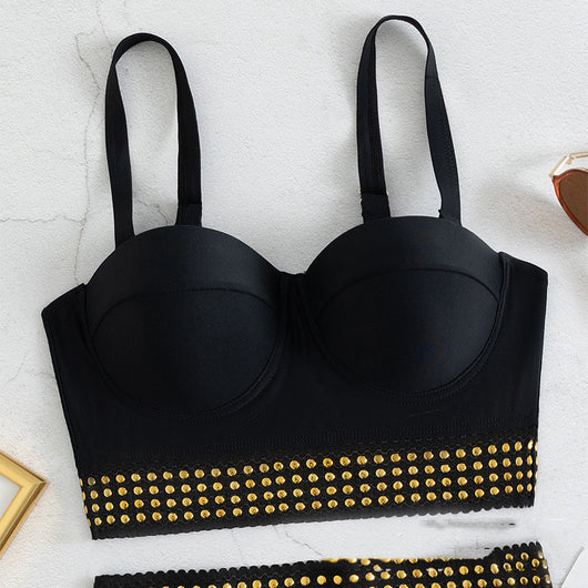 Bikini Realce con Aro Negro de Cintura Alta - Image 8