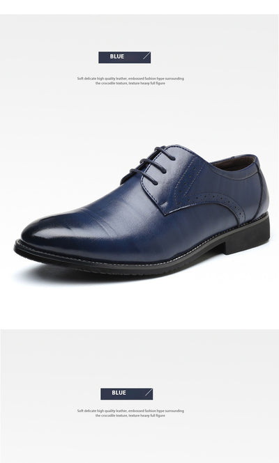 Zapatos de Cuero Británicos Talla Grande para Hombre - Image 18