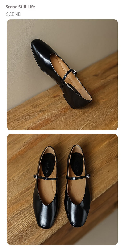 Zapatos Mary Jane Planos Cómodos de Punta Redonda para Mujer - Image 16