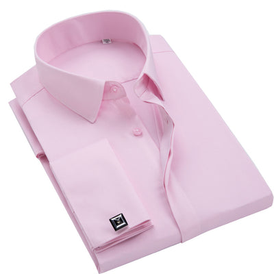 Camisa de Fibra de Bambú con Puños Franceses de Manga Larga - Image 8