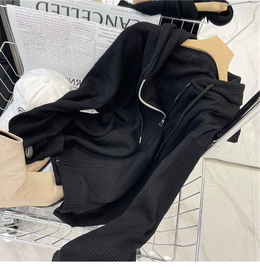 Cardigan Suelto con Capucha y Cierre de Cremallera para Mujer - Image 22