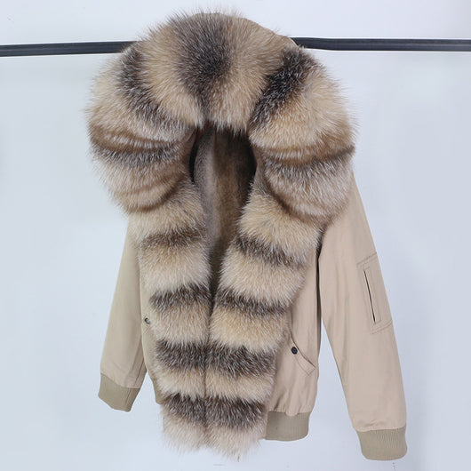 Abrigo de Piel con Cuello Desmontable y Compartimento Interior para Mujer - Image 20