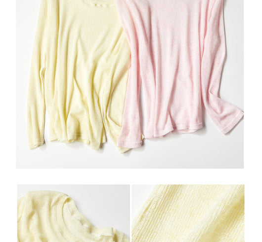 Blusa Suelta Tejida de Manga Larga Estilo Idle Premium - Image 14