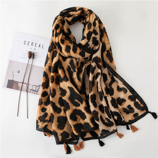 Pañuelo Estampado de Leopardo