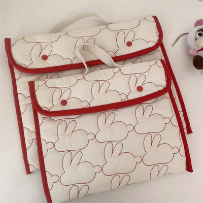 Bolsa Portátil para Tablet con Patrón de Conejo Bordado - Image 6