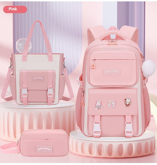 Mochila Escolar de Gran Capacidad Ergonómica para Niños - Image 49