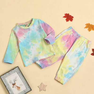 Conjunto de Dos Piezas Tie-Dye Manga Larga Primavera-Otoño - Image 11