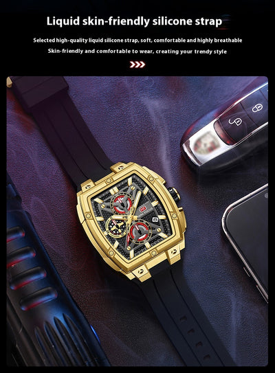 Reloj Hombre Arc Espejo Multicapa Hueco - Image 20