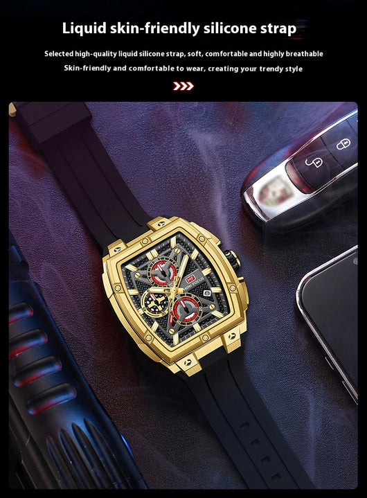 Reloj Hombre Arc Espejo Multicapa Hueco - Image 20