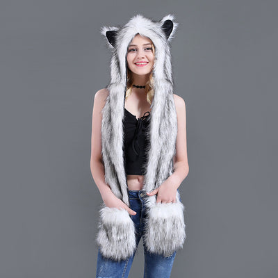 Gorro Infantil de Peluche con Bufanda y Guantes - Diseño de Dibujos Animados - Image 11