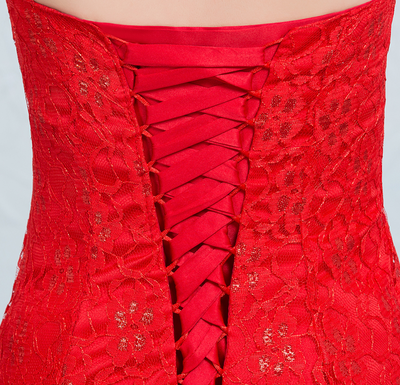 Vestido de Novia Cola Sirena con Encaje Lentejuelado en la Cintura - Image 5