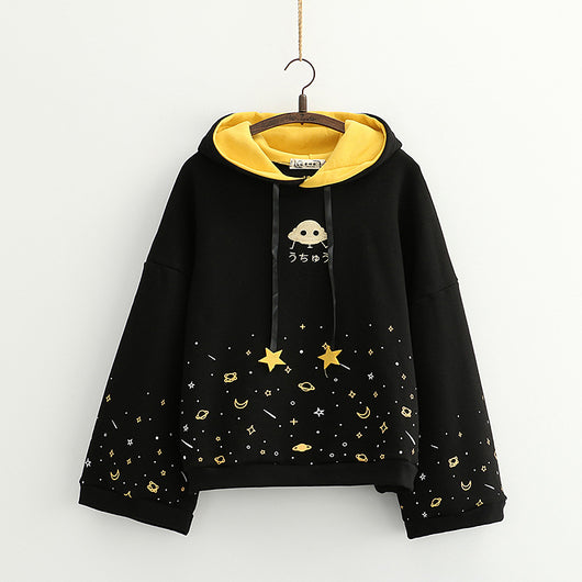 Blusa Universitaria Manga Acampanada con Estampado Cartoon - Image 12