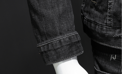 Camisa Denim Slim Fit Retro para Hombre - Image 13