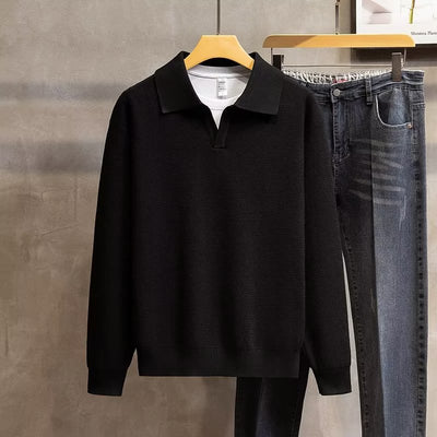 Polo Tejido con Cuello Solapa - Estilo Personalidad para Hombre - Image 15