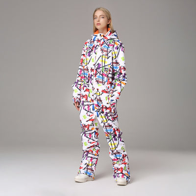 Traje de Esquí Impermeable Una Pieza para Mujer - Image 11