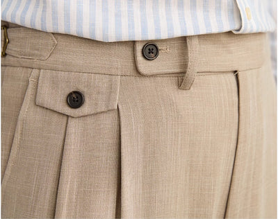 Pantalones de Vestir Clásicos Británicos para Hombre - Image 9