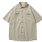 Camisa de Trabajo Retro Japonesa Khaki Manga Corta