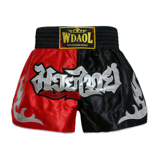 Pantalones Cortos de Muay Thai Wudaolong - Ropa de Boxeo y MMA Profesional - Image 3