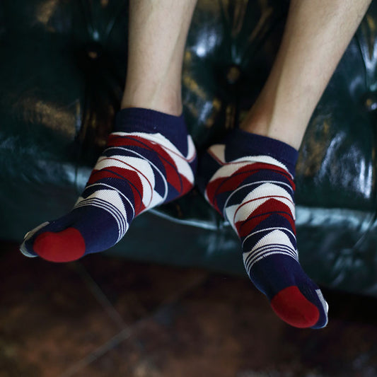Calcetines Británicos de Algodón Puro con Dedos Separados para Hombre - Image 2