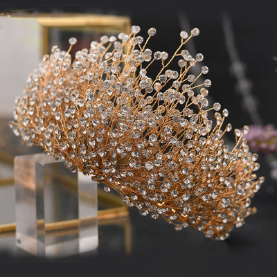 Corona Nupcial Tiara Boda Hecha a Mano - Image 22