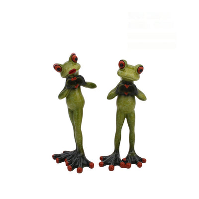 Figura Decorativa de Rana en Resina para Sala y Estudio - Image 14
