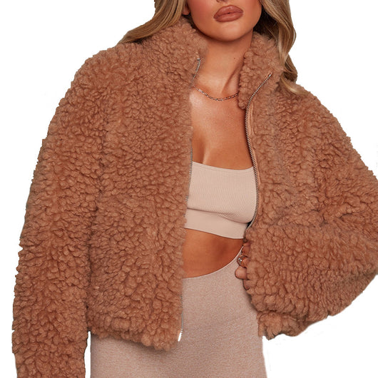 Cardigan de Cachemira y Lana de Cordero para Mujer - Abrigo Corto de Lujo - Image 14
