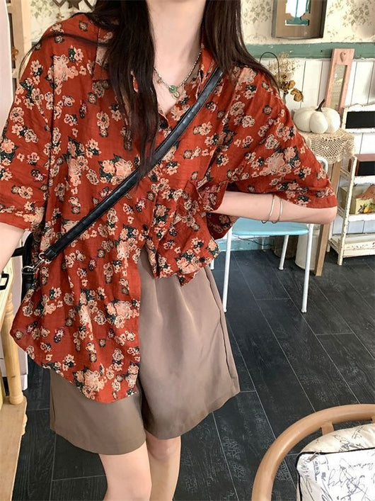 Camisa Floral Holgada Unisex - Comodidad y Estilo - Image 16